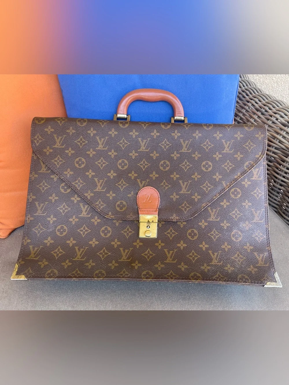 Louis Vuitton Monogram Canvas Porte Documents Voyage Briefcase
